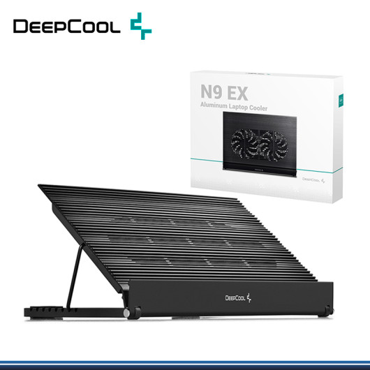 DEEPCOOL N9 EX PANEL ALUMINIO RECLINABLE USB COOLER PARA LAPTOP