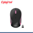 MOUSE CYBERTEL PRINCE 2 CYB M300-2M BLACK PINK CONEXIÓN WIRELESS & BLUETOOTH