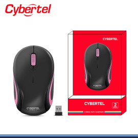 MOUSE CYBERTEL PRINCE 2 CYB M300-2M BLACK PINK CONEXIÓN WIRELESS & BLUETOOTH