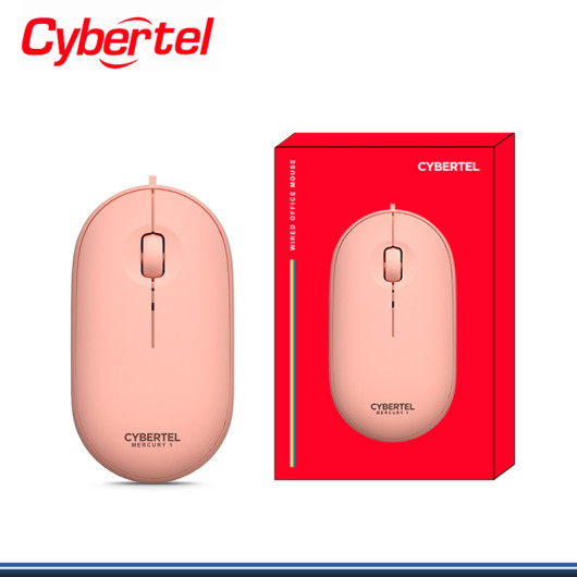 MOUSE CYBERTEL MERCURY 1 PINK CYB M200P CONEXIÓN WIRED USB