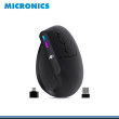 MOUSE MICRONICS BRICKELL MIC M755 VERTICAL BLACK RECARGABLE CONEXIÓN WIRELESS & BLUETOOTH