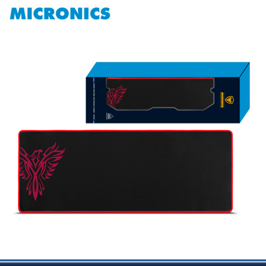 PAD MOUSE GAMER MICRONICS MACHINE X940 BLACK RED (400MM x 900MM x 4MM)