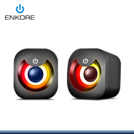 PARLANTE ENKORE BRAIN ENS 301 RGB SOUND 2.0 CONEXION USB & JACK 3.5MM