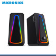 PARLANTE MICRONICS LEGEND MIC S308 BLACK RGB CONEXIÓN USB & JACK 3.5MM
