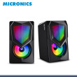 PARLANTE MICRONICS FIGHTER MIC S306-UB BLACK RGB CONEXIÓN USB