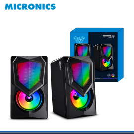 PARLANTE MICRONICS FIGHTER MIC S306-UB BLACK RGB CONEXIÓN USB