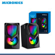PARLANTE MICRONICS FIGHTER MIC S306-UB BLACK RGB CONEXIÓN USB