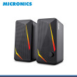 PARLANTE MICRONICS CHALLENGER MIC S313 BLACK RGB CONEXIÓN USB & JACK 3.5MM