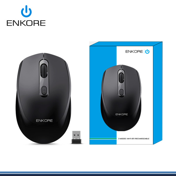 MOUSE ENKORE XCARET 3 ENK M208-3 BLACK CONEXIÓN WIRELESS/BLUETOOTH/RECARGABLE