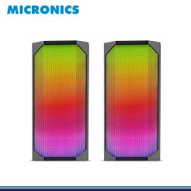 PARLANTE MICRONICS LUXOR XP MIC S305XP BLACK RGB CONEXIÓN USB & JACK 3.5MM GRUPO C&C