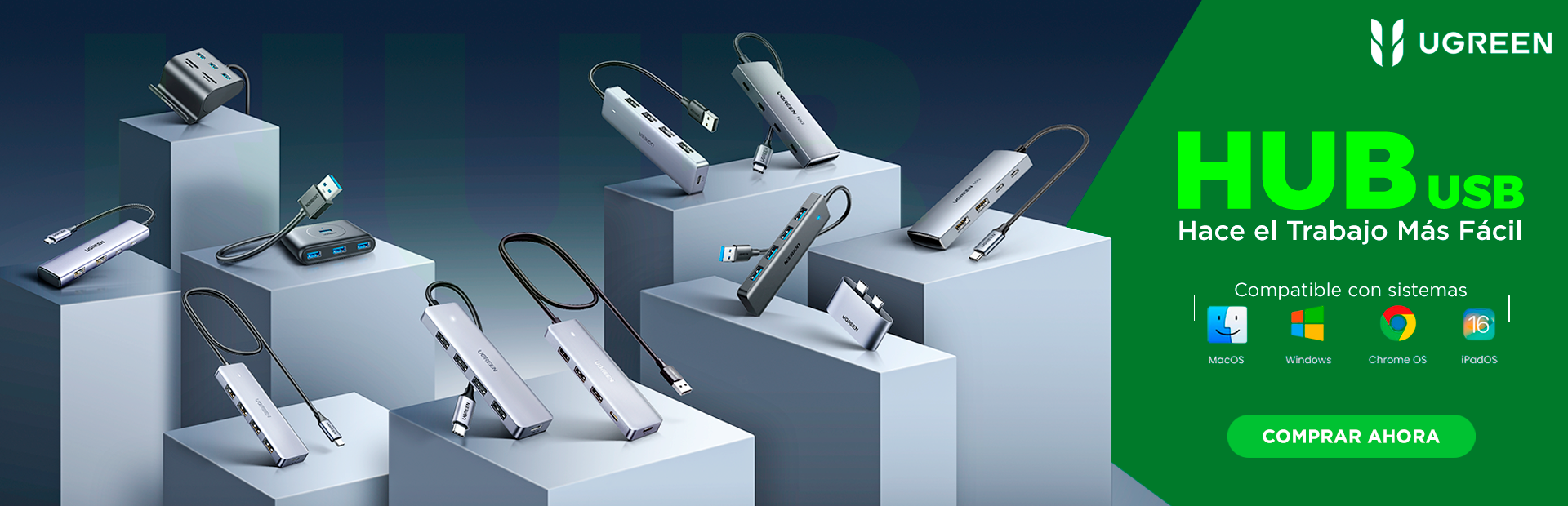 HUB USB UGREEN GRUPO C&C