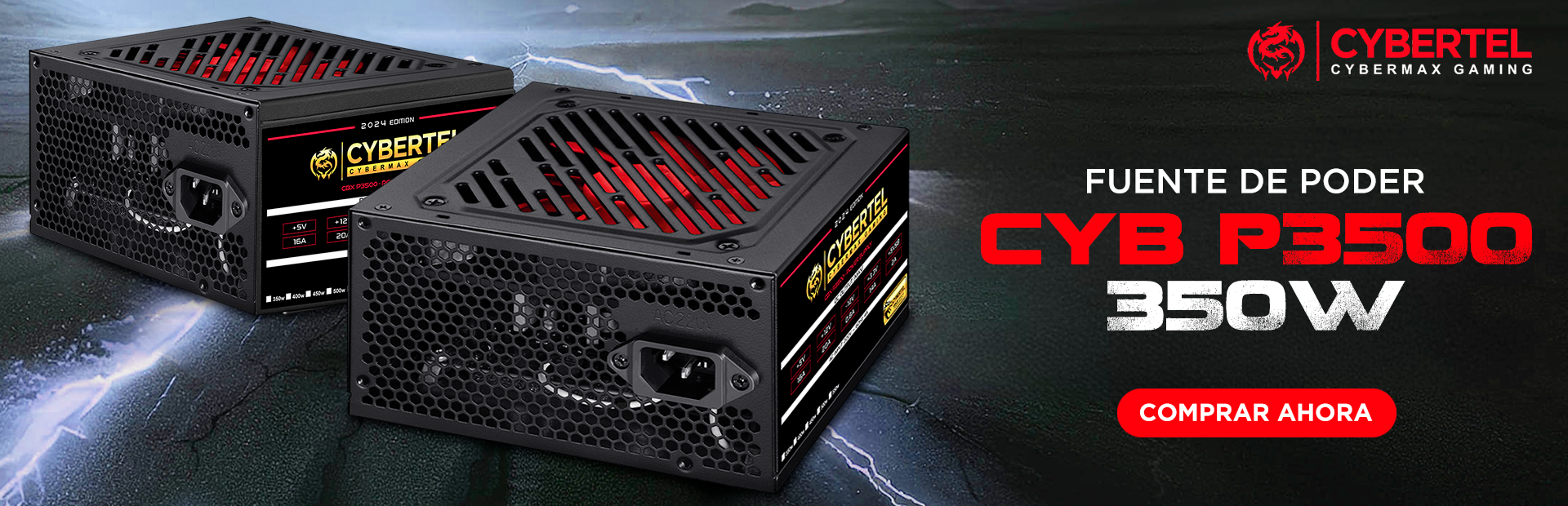   FUENTE PODER CYBERTEL CBX 350W P3500 GRUPO C&C COMPUTER